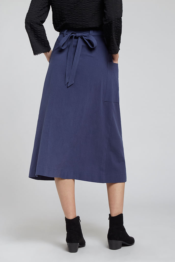 midi skirt navy