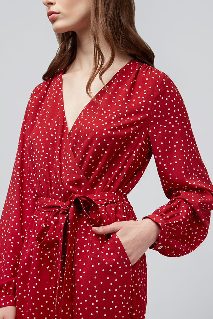 red spot jumpsuit