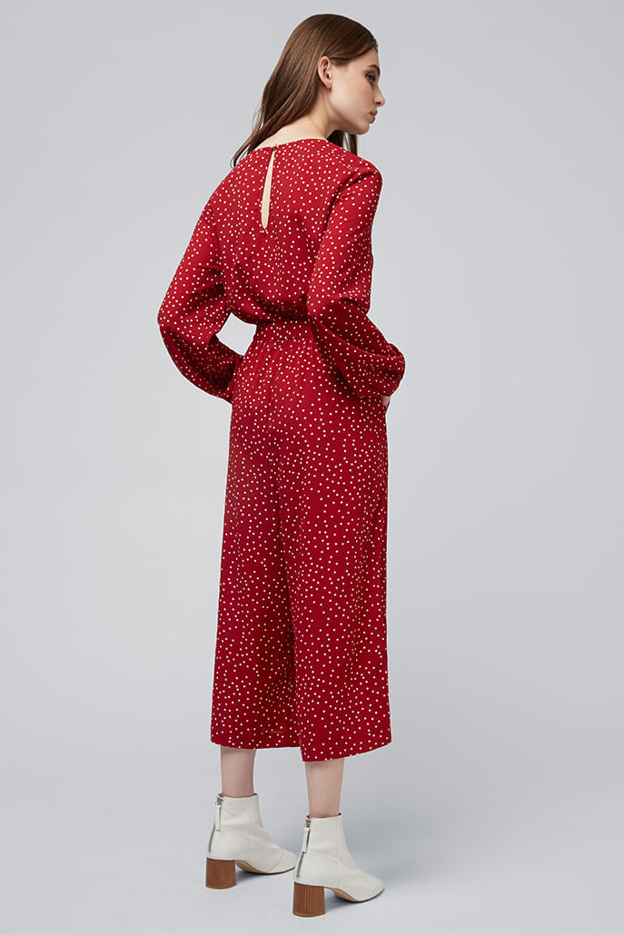 red spot jumpsuit