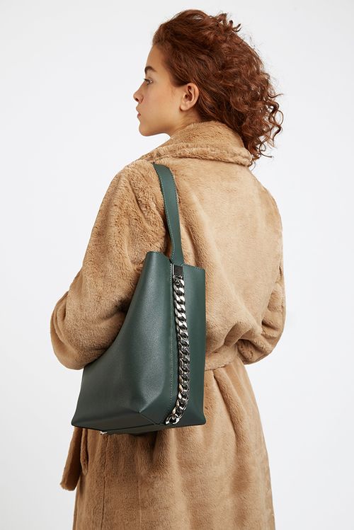 Louche Gorliss Chain Shoulder Bag Green