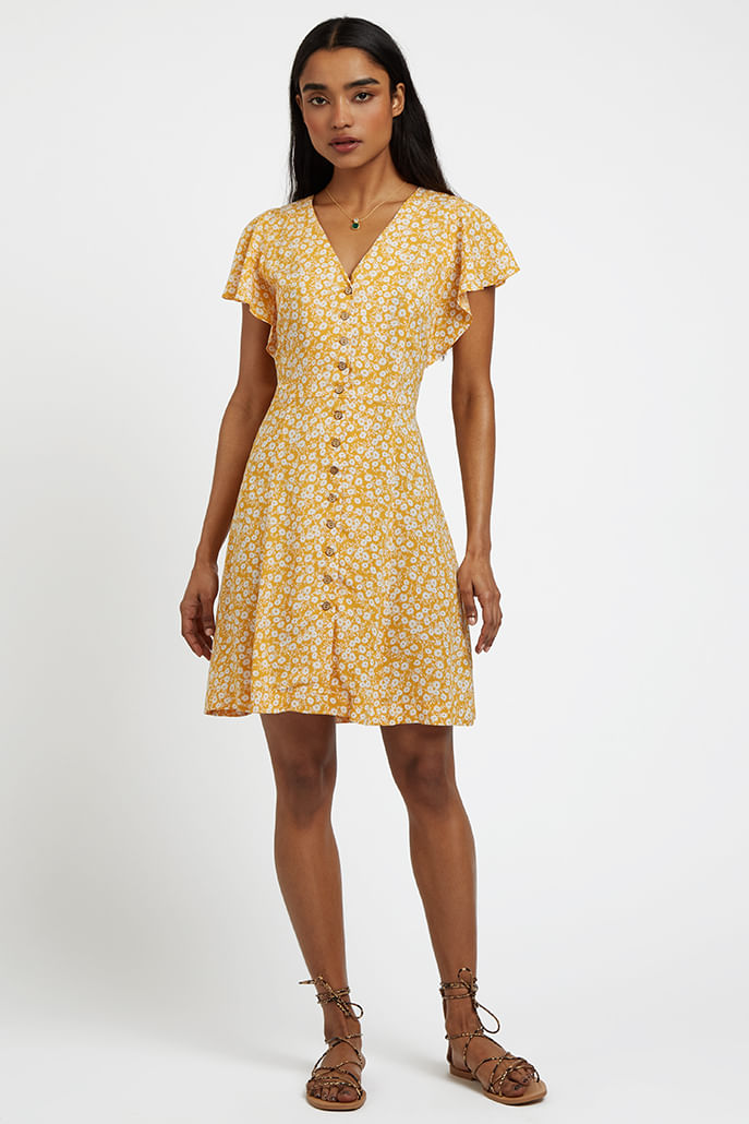 marigold cocktail dress