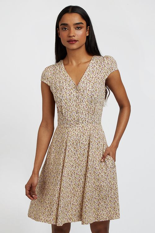 red polka dot shirt dress