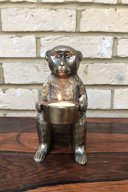 Brass Monkey Tealight Holder