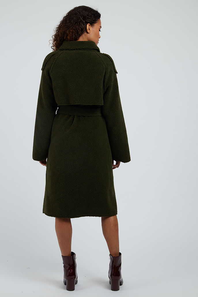 suedette borg overcoat