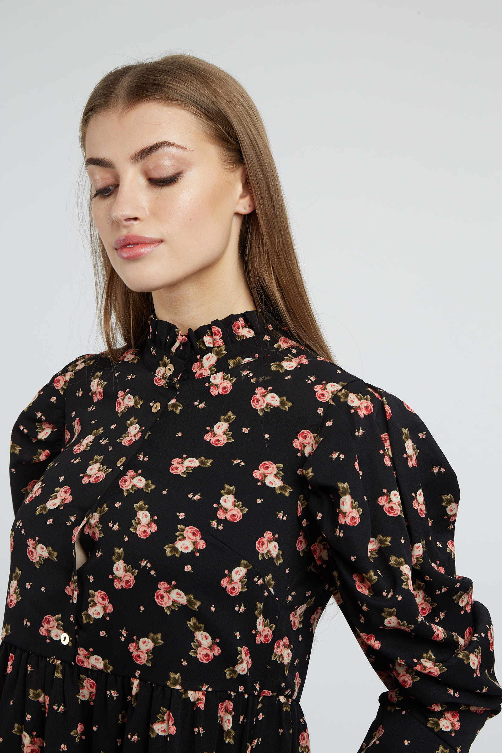 Louche Iris Rose Show Midi Dress Multi