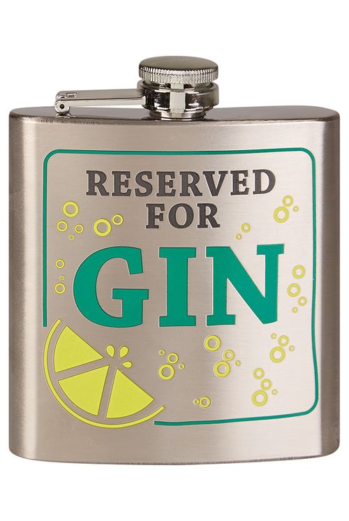 Reserved For Gin Hip Flask