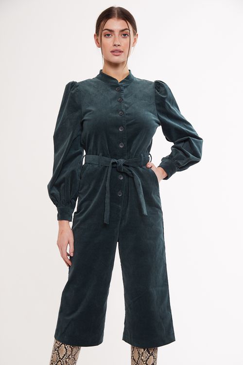 Louche Lindsay Cropped Cord Jumpsuit