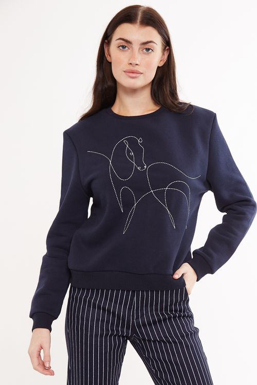 Louche Jan Cheval Embroidered Sweatshirt