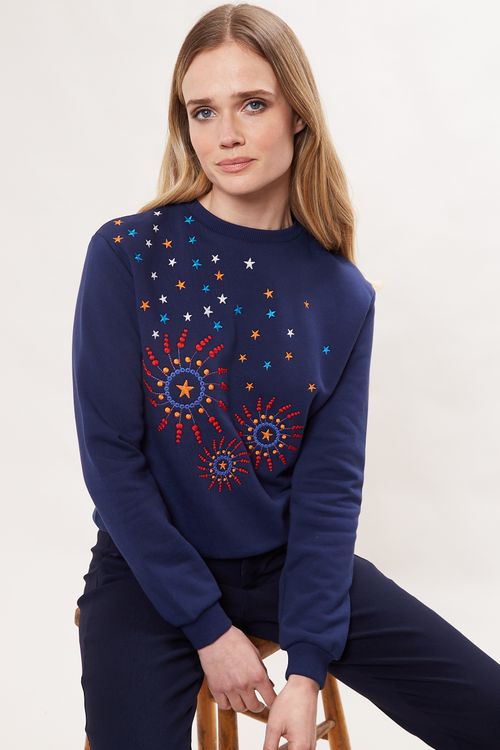 Louche Jan Firework Embroidered Sweatshirt