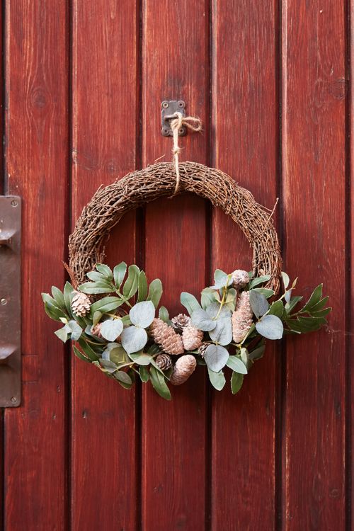 Pinecone And Sage Leaf Christmas Wreath