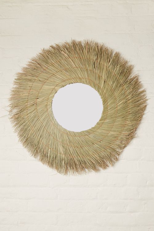 Large Natural Seagrass Mirror