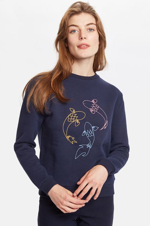 Louche Jan Carp Embroidered Sweatshirt