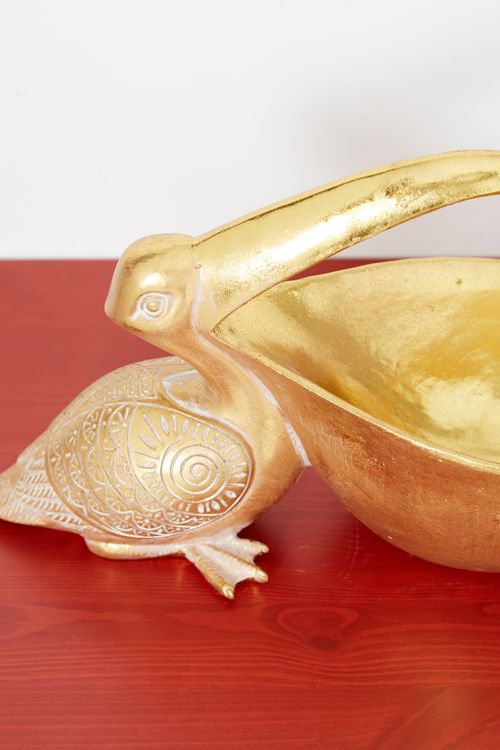 Gold Pelican Bowl
