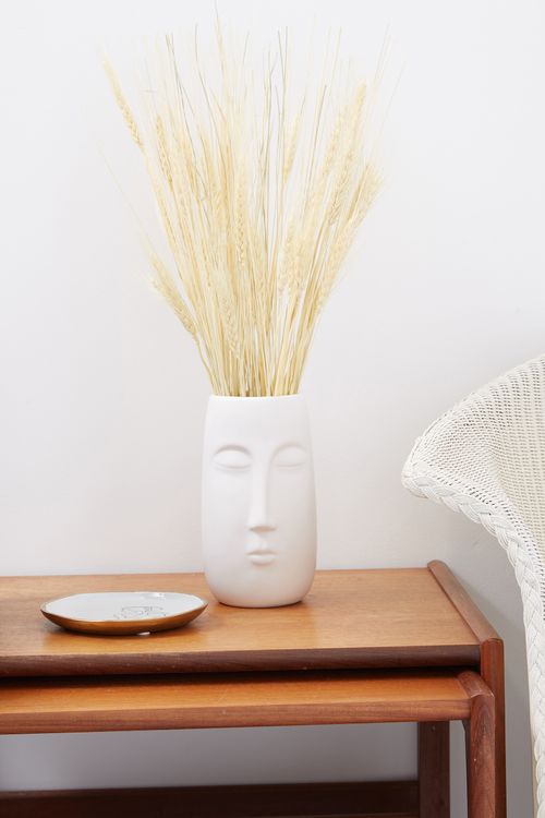 Tall Pagan Vase- White